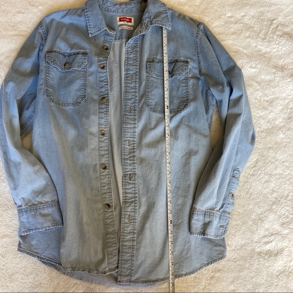 ⚡️SOLD⚡️ Hand Dyed Denim Button Down - Picture 11 of 15